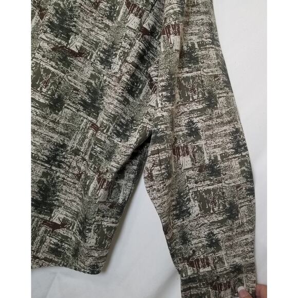 Cabela’s Camo Real Tree Heavy Long Sleeve Button Up Hunting Shirt Men's Size 2XL - Picture 4 of 8